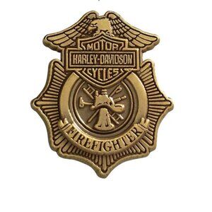 Harley Davidson Firefighter Shield Pin